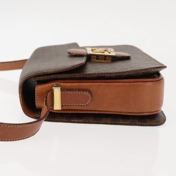 CELINE Macadam Canvas Horse Carriage Shoulder Bag Pvc Brown Gold - Picture 5 of 13